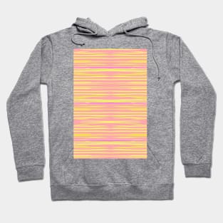 Sunset Stripes - Yellow Pink Hoodie